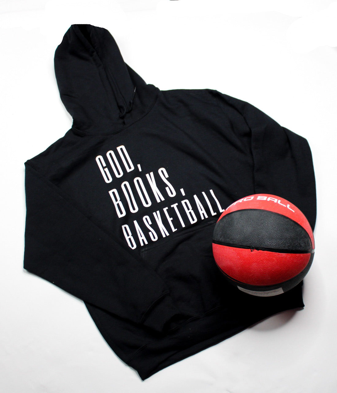 God, Books, Basketball Hoodie