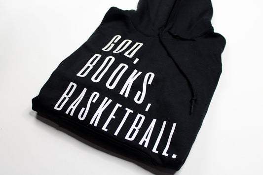 God, Books, Basketball Hoodie